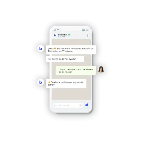 vista de chatbot real